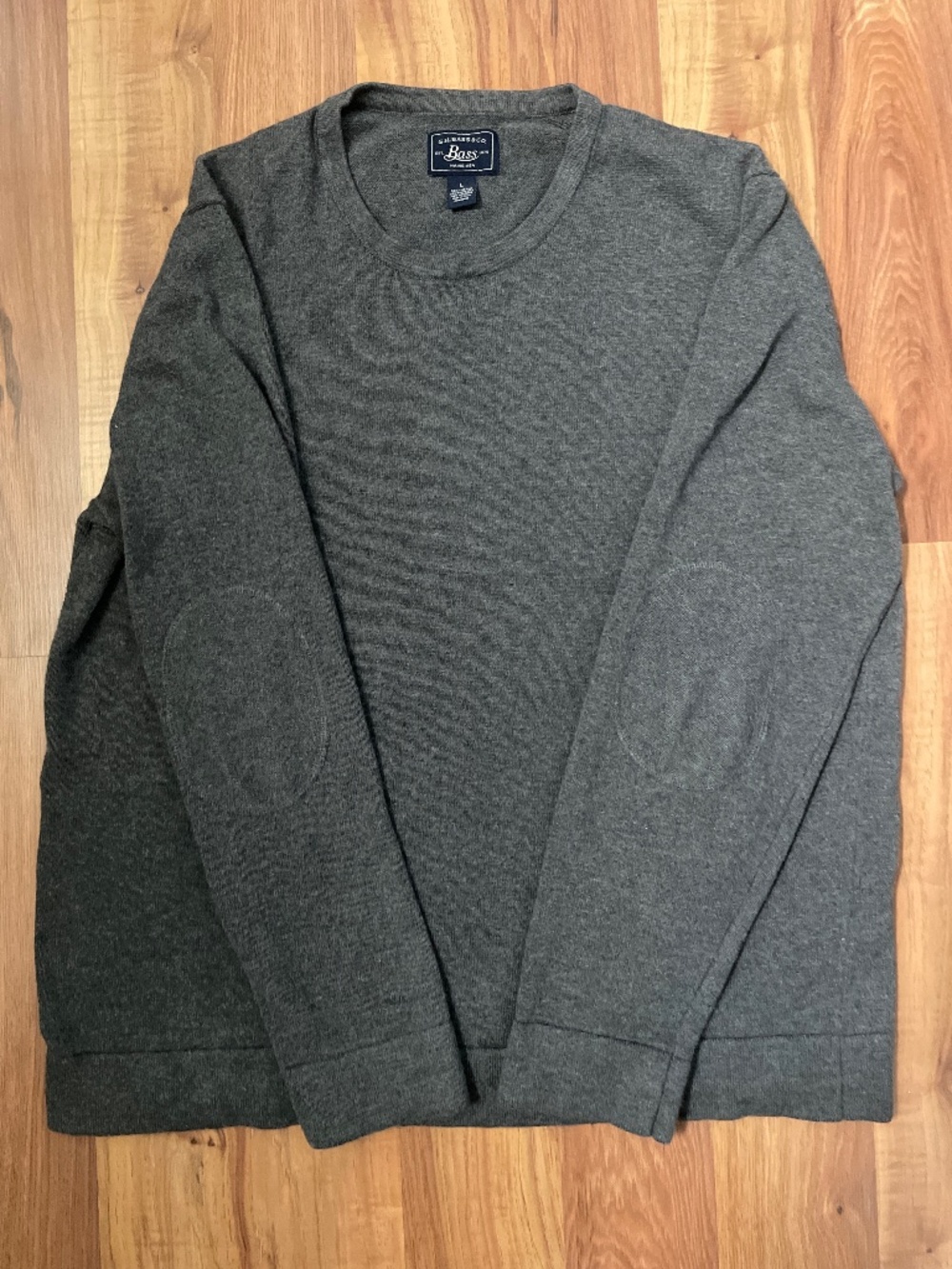 GH Bass, soft gray polyester sweater